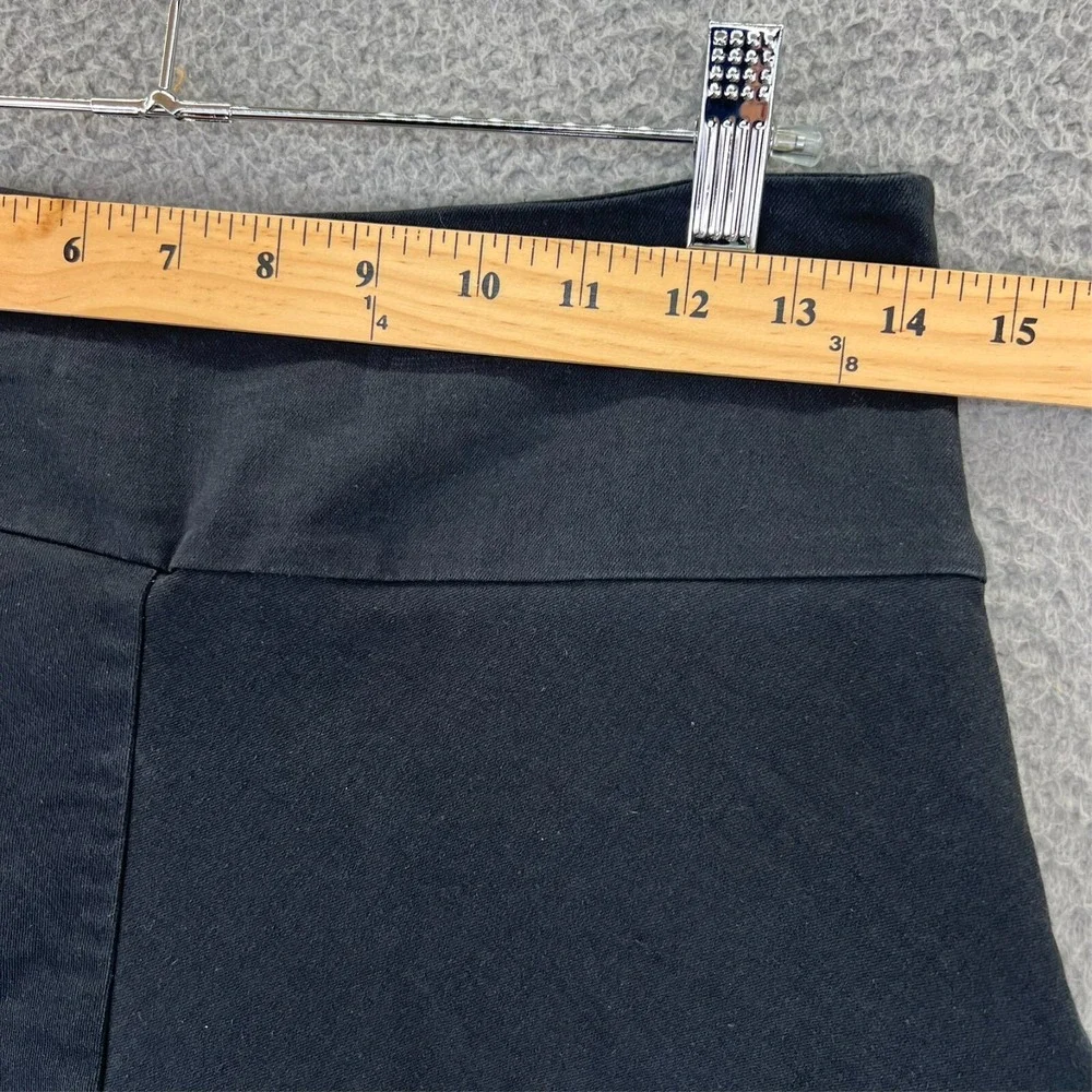 BETABRAND Skort Womens Size‎ Small Solid Black Zipper Back A Line Basic Neutral